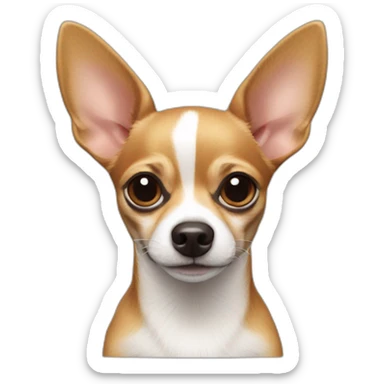 deer-headed chihuahua jack russel no white sticker