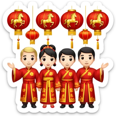 Chinese New Year, Year of the Horse sticker