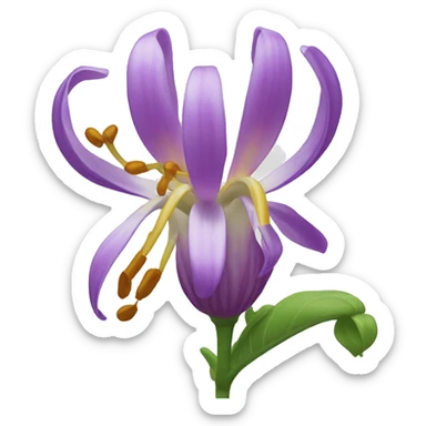 Honeysuckle flower sticker