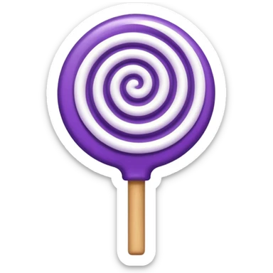 pirulito roxo e branco sticker