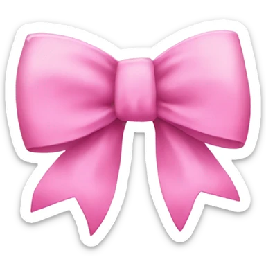 pink bow sticker