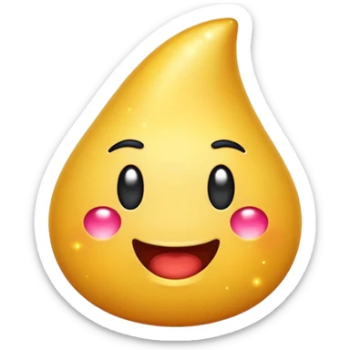 silly big cartoon butt emoji with sparkles sticker