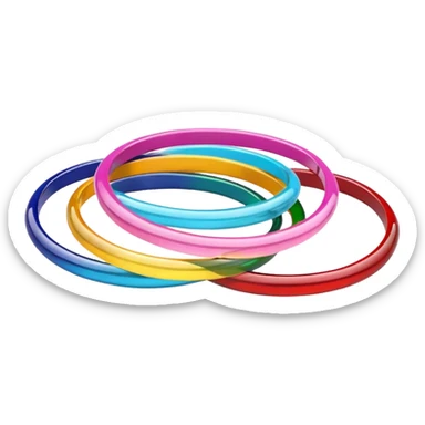   Colourfull Glass Bangles sticker