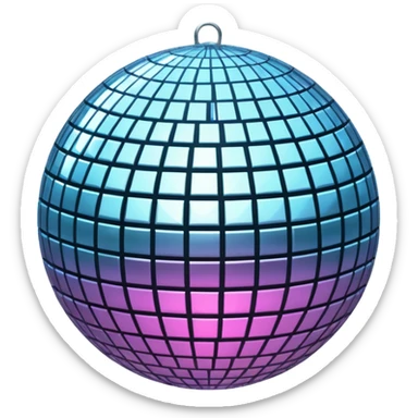 shiny disco ball sticker