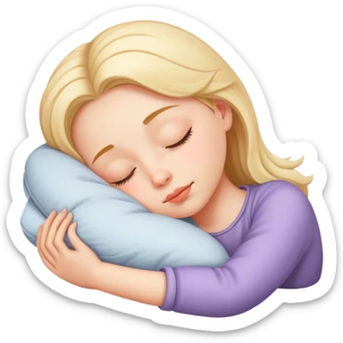 Chica durmiendo  sticker