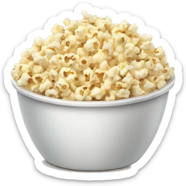 bowl of popcorn sticker