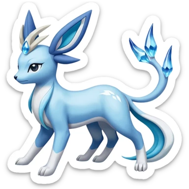 Primarina-Glaceon-Suicune-Amaura-Dialga-fusion sticker
