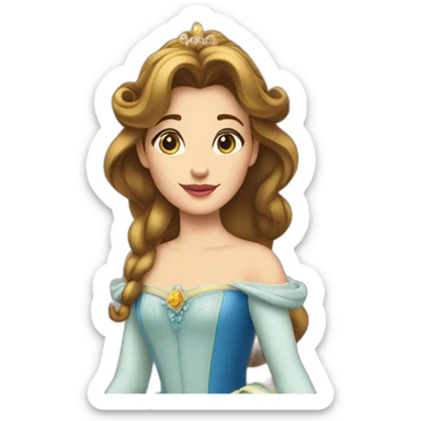 Princesse belle et la bête  sticker