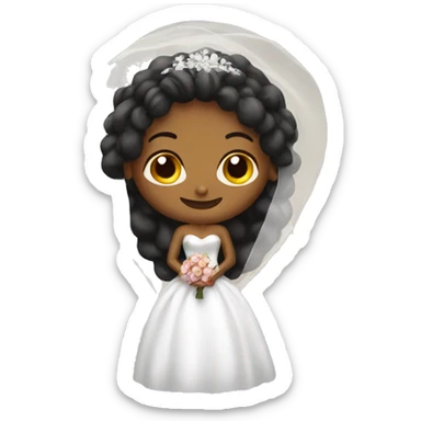 roach as a bride sticker