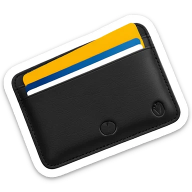 Card holder – slim wallet for credit cards. sticker