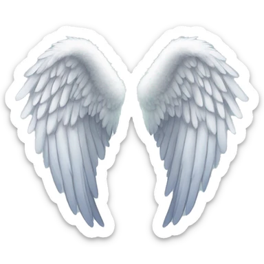 one pair of angel wings sticker