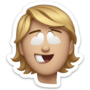 Stunning and amazing reaction in cute character sticker