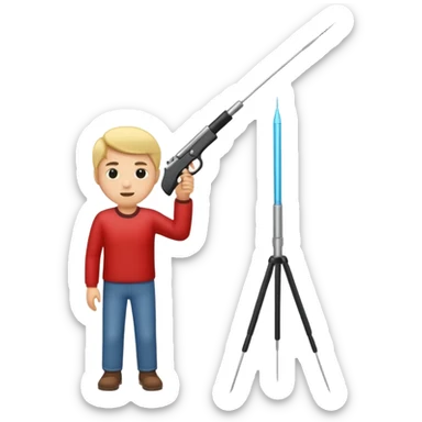 Man shooting up with needle sticker