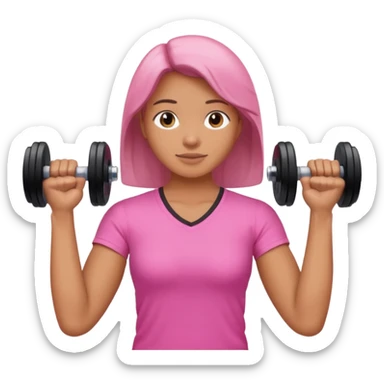 camilla de fisioterapia color rosada sticker