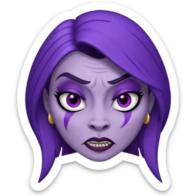 crea un emoji de Yzma de las locuras del emperador sticker