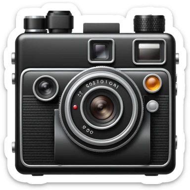 a retrò photocamera sticker