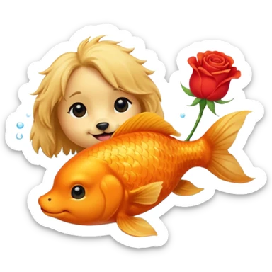 🐟 🐶 💕 🌹 sticker