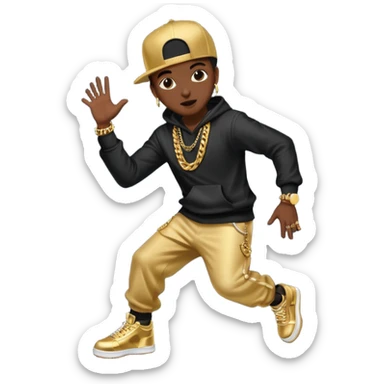 hip hop dancing sticker