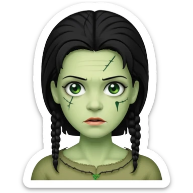 woman frankenstein sticker
