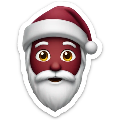 dark red heart Christmas  sticker