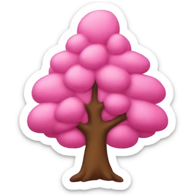 Pink tree iChristmas  sticker