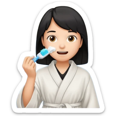 Brossé  teeth BLACK S sticker