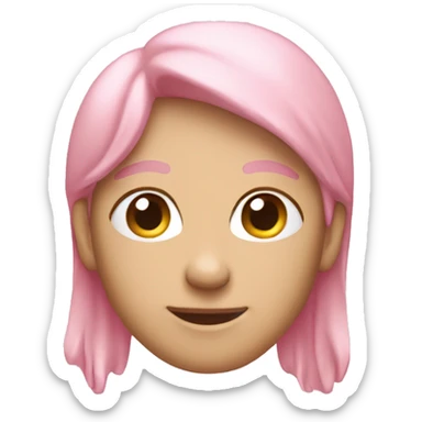 Pastel pink iPhone sticker