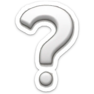 question mark sticker