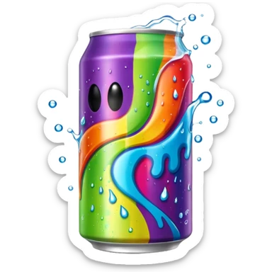Rainbow Monster energy drink sticker