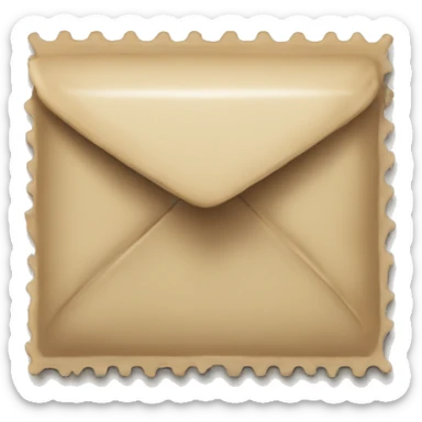 Stamp for sending mail sticker