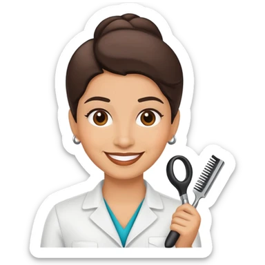 Hair salon manager Hispanic sticker