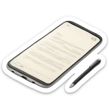 contract in smartphone sticker