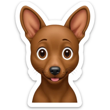 Xoloitzcuintle Dog silly goofy expression sticker