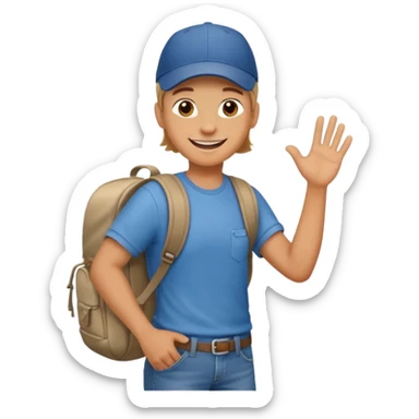 Hitchhiking  sticker