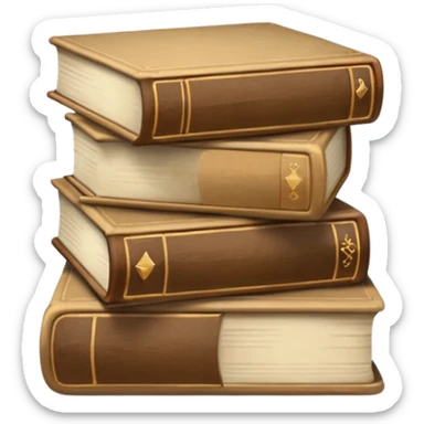 Beige books AESTHETIC  sticker