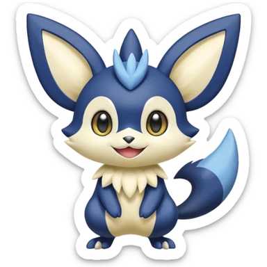 Victini-Pichu-Meowstic-Fakémon-hybrid-creature (full body)  sticker