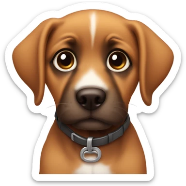 Puppy eyes with a heat  sticker