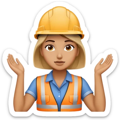 female labour worker fainted sticker