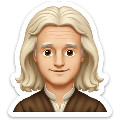 Isaac Newton  emoji sticker