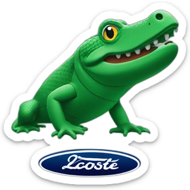 lacoste logo sticker