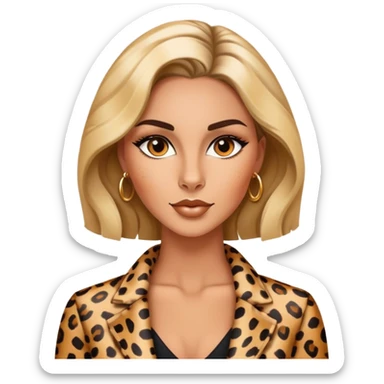 cheetah print slay diva  sticker