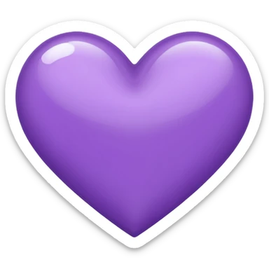 Coeur violet sticker