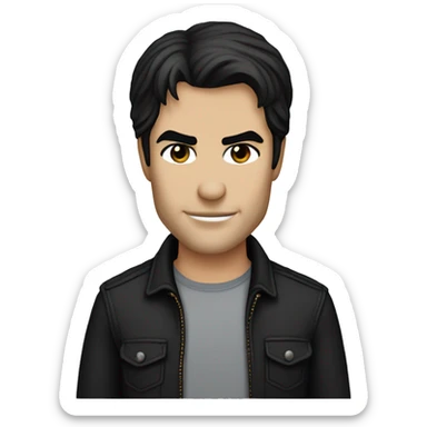 damon salvatore from vampire diaries sticker