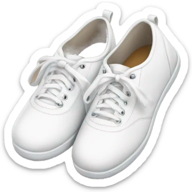 white cheer shoes sticker