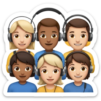 headphone wearers
 sticker