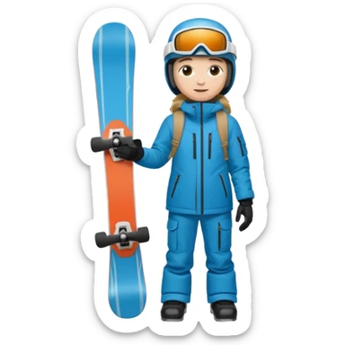 Snowboarder hold sticker