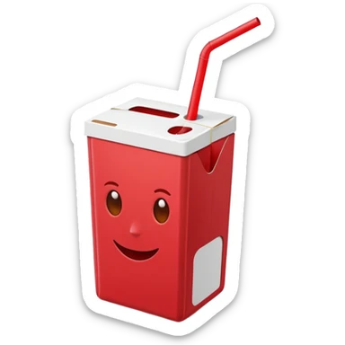 juice box RED sticker