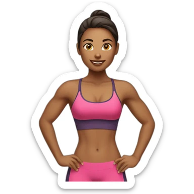 fitness girl sticker