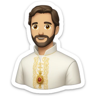 Luis Variara Sacerdote sin barba sticker