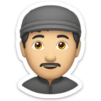 Kyrgyz man with kalpak sticker